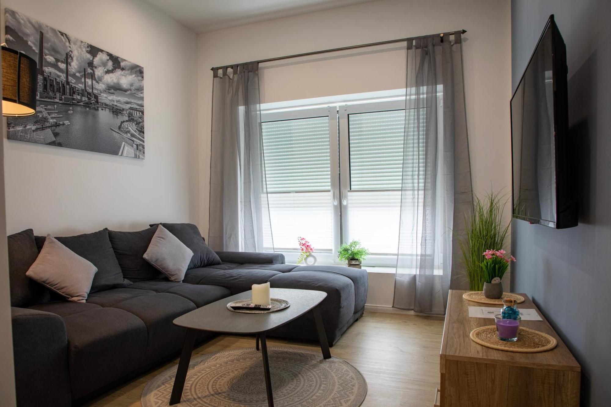 Hannibal - Design Apartment Lilie 2, Vw Naehe, Parkplatz, Kueche, Highspeed-Wlan, Fitness, Solarium 볼프스부르크 외부 사진